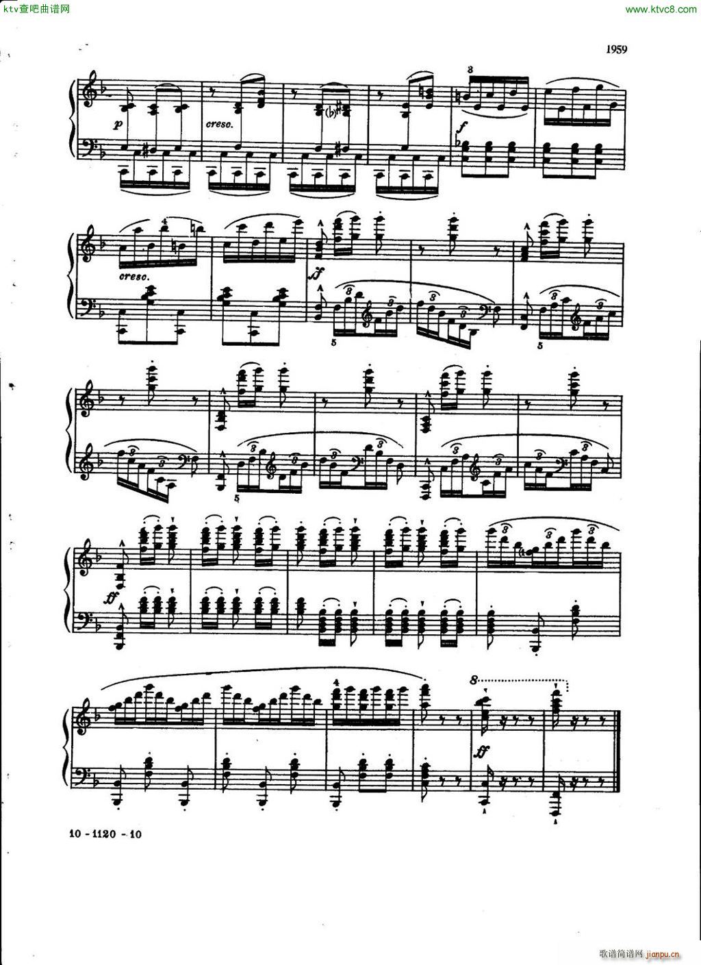 Chabrier Berge Espana(钢琴谱)10
