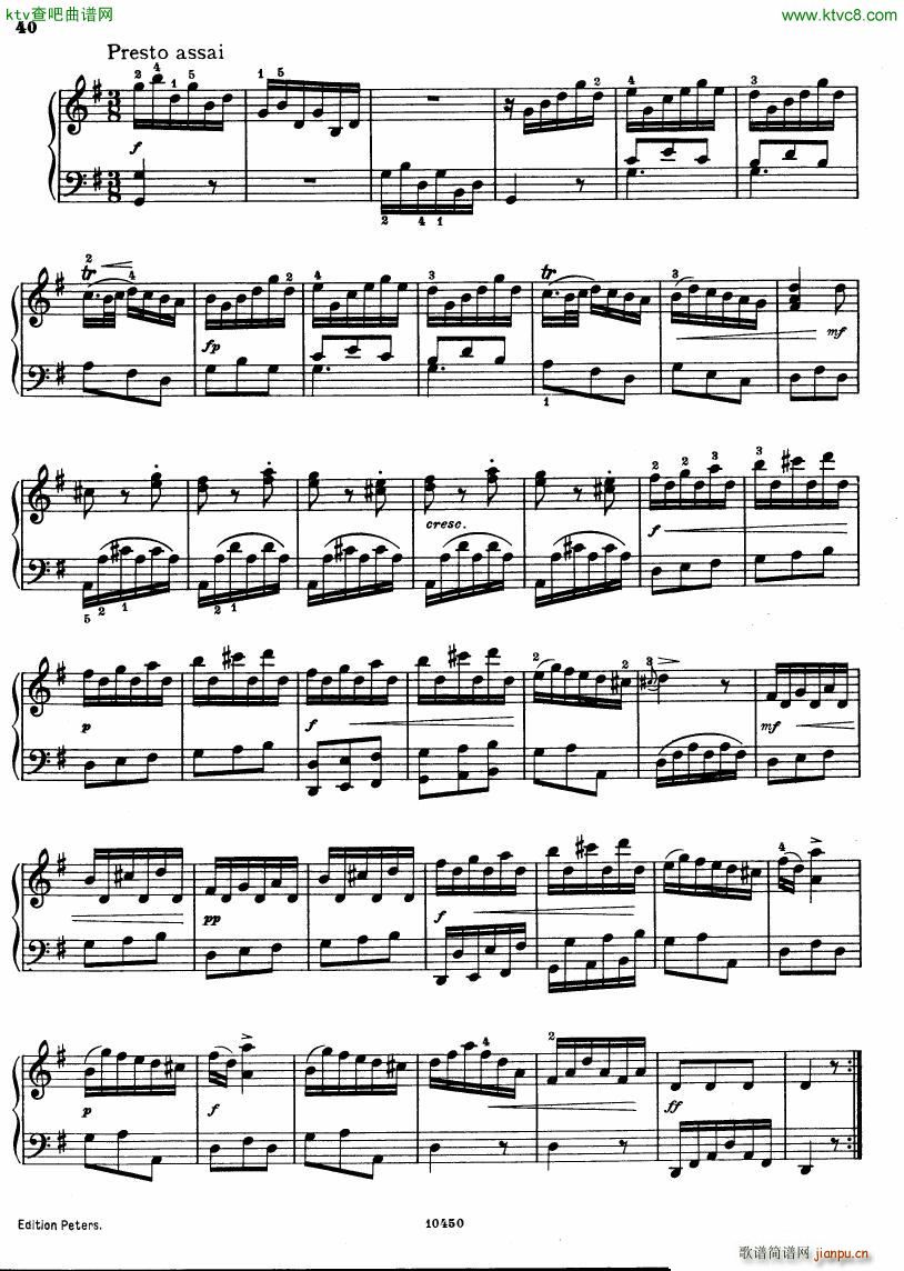 Bach JC op 17 no 4 Sonata(钢琴谱)6