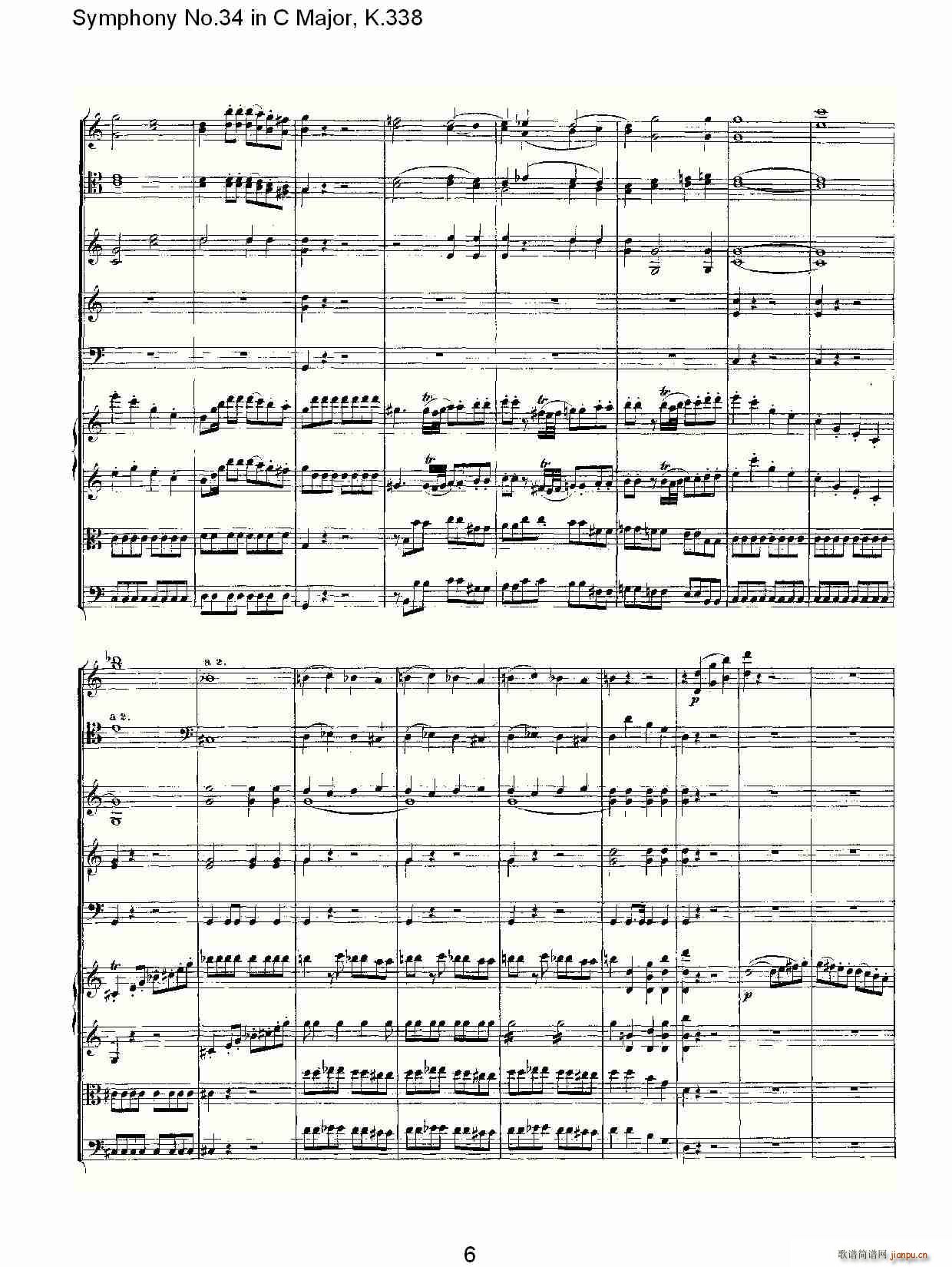 Symphony No.34 in C Major, K.338(十字及以上)6