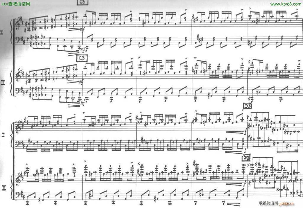 Bolling Sonata for Two Pianist no 2 Part3(钢琴谱)8