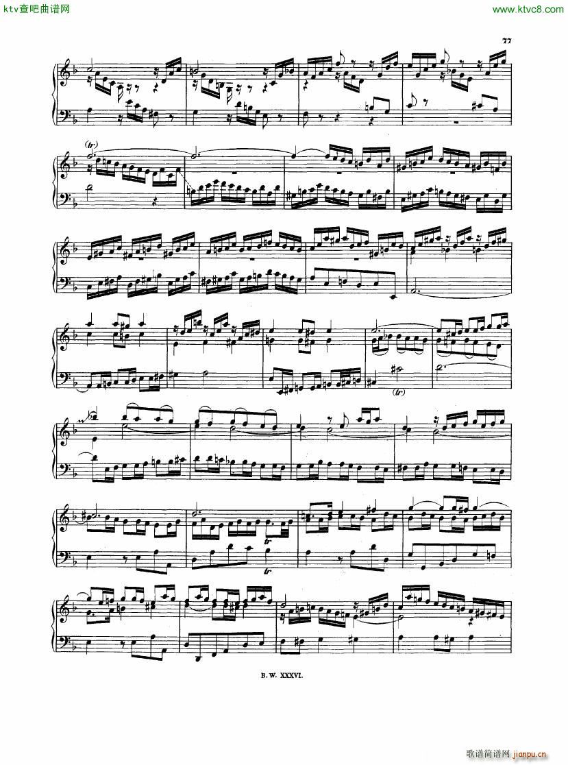 Bach JS BWV 903 Chromatische Fantasie Fuge(钢琴谱)7