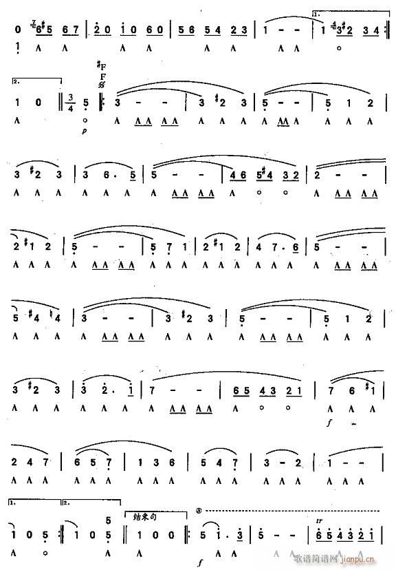 蓝色多瑙河4(口琴谱)1