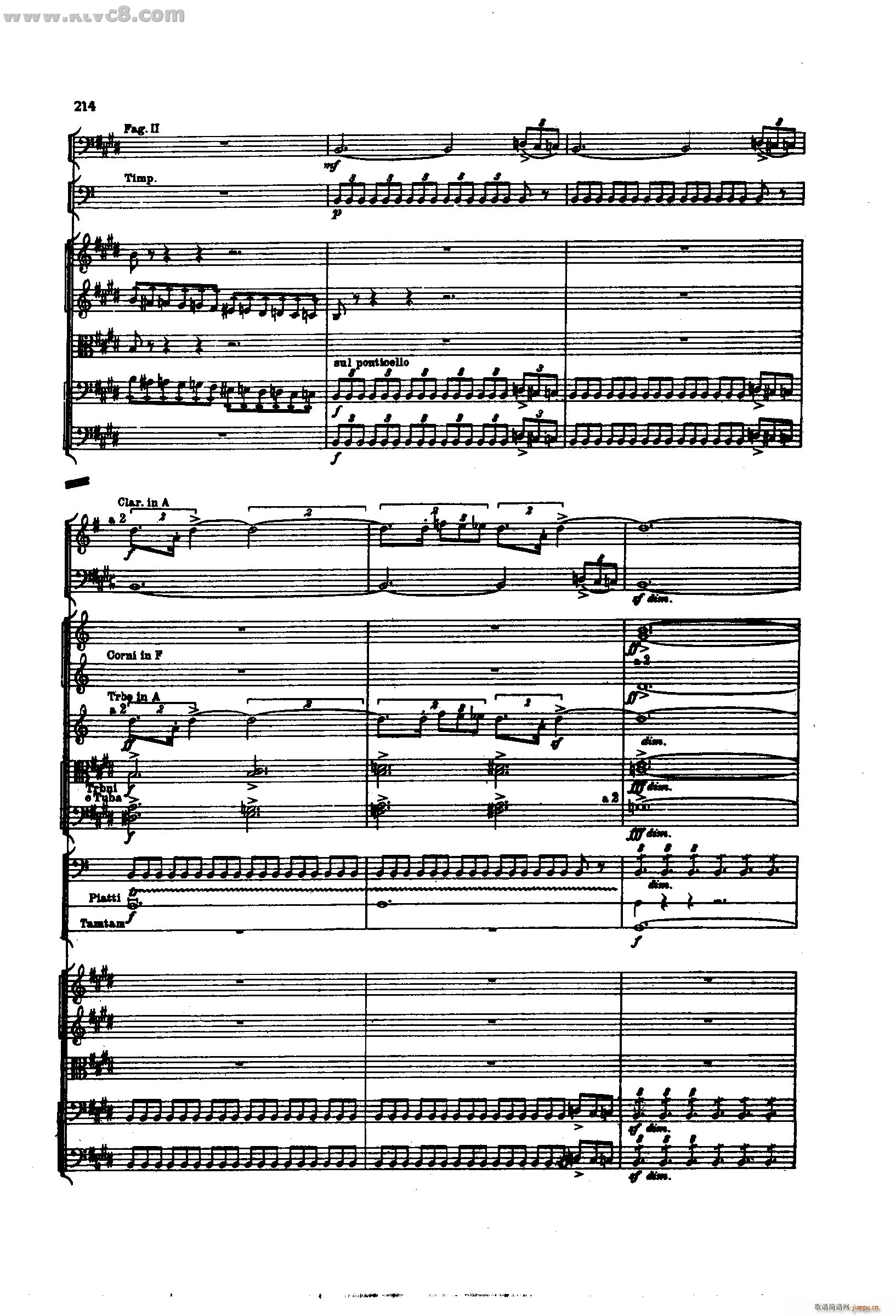 舍赫拉查达交响组曲 作品35 第五部分(总谱)24