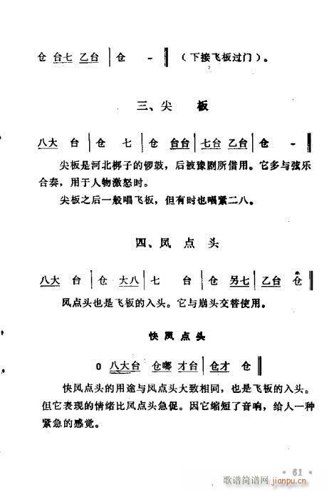 豫剧锣鼓经61-80(豫剧曲谱)1