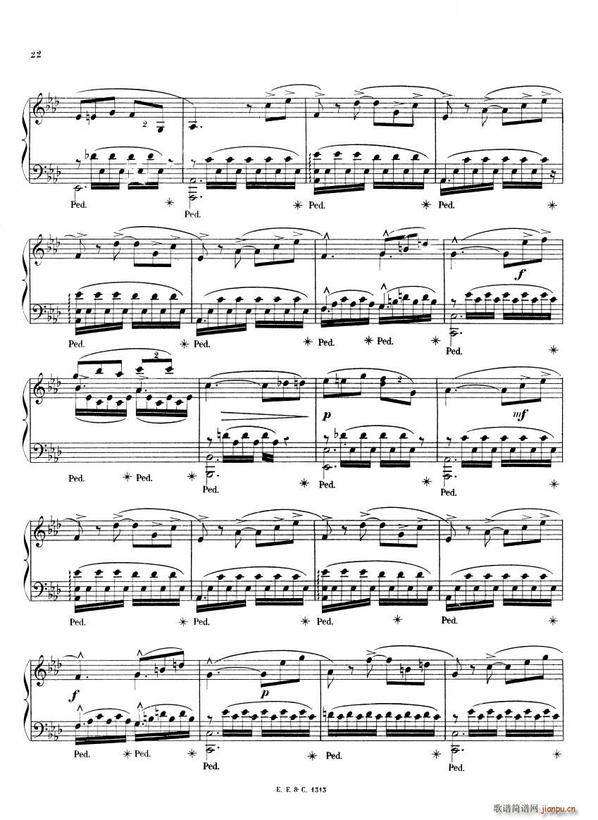 Chaminade 6 Etudes Op35 一 6 Etudes Op35 一(十字及以上)22