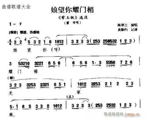 眼望你(三字歌谱)1