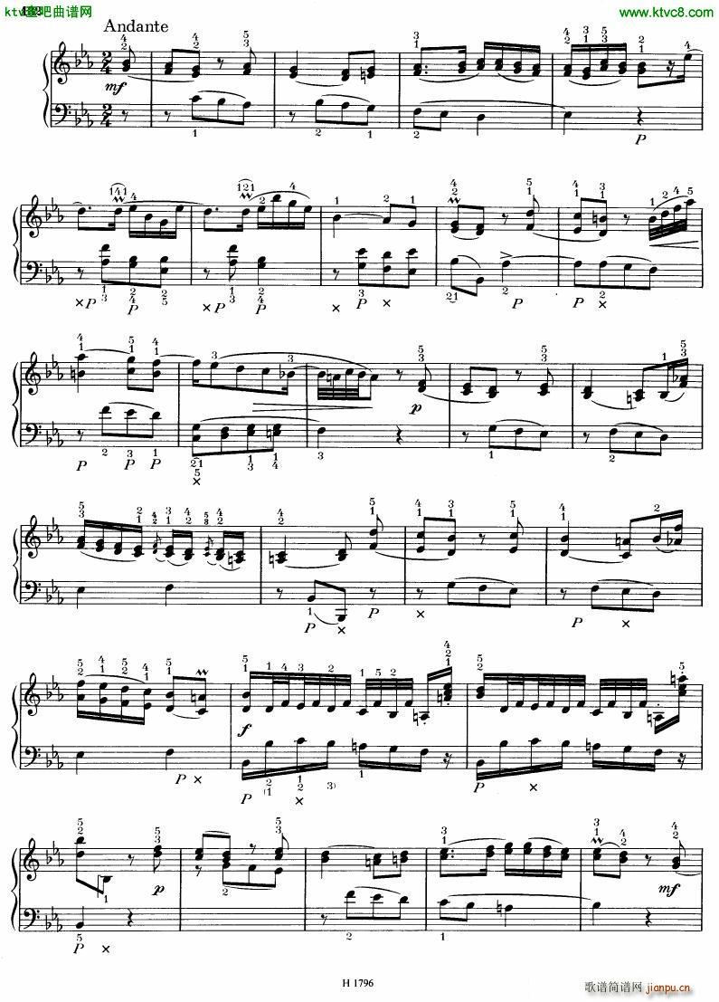 Benda 16 Sonatas 四(钢琴谱)3
