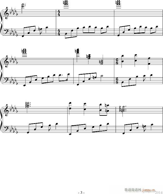 Holess(钢琴谱)3
