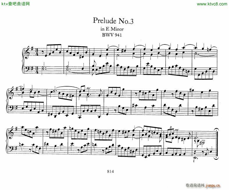 Bach JS BWV 939 943 5 Preludes(钢琴谱)3