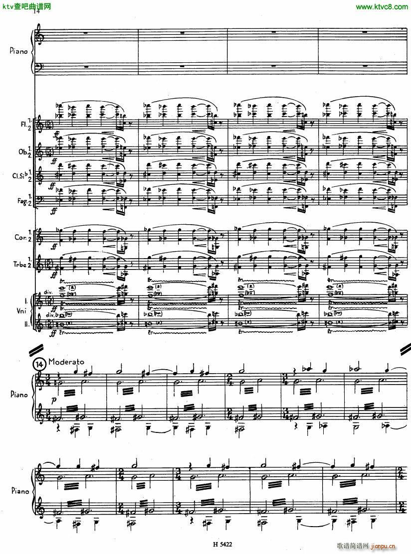 Fiser concerto da camera for piano full score(钢琴谱)12