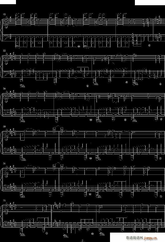 高达seed destiny你与我相似(钢琴谱)3