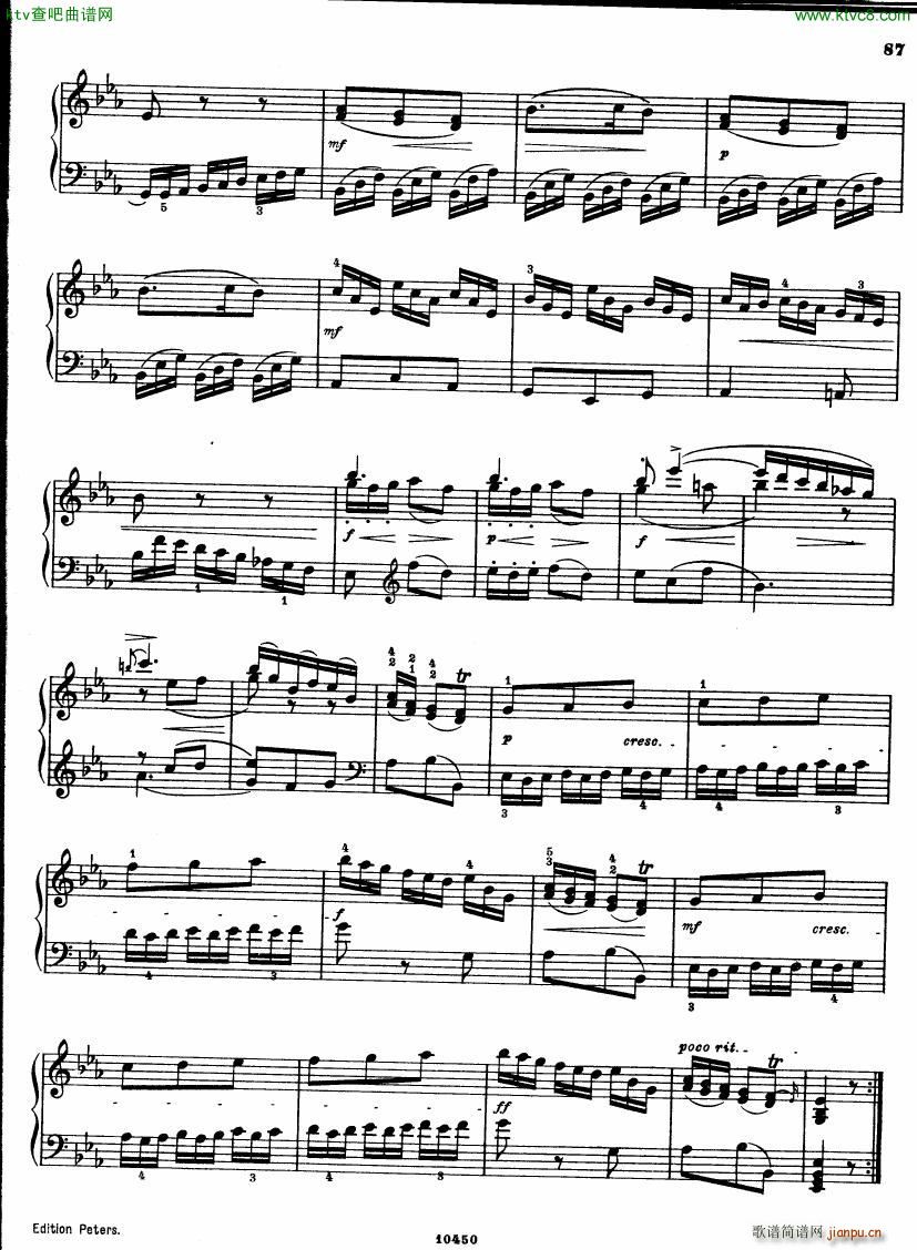 Bach JC op 17 no 3 Sonata(钢琴谱)10