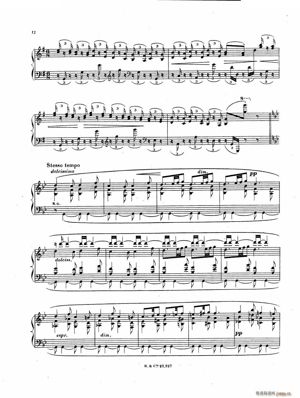 Hahn Reynaldo Piano sonatina Piano sonatina(十字及以上)12