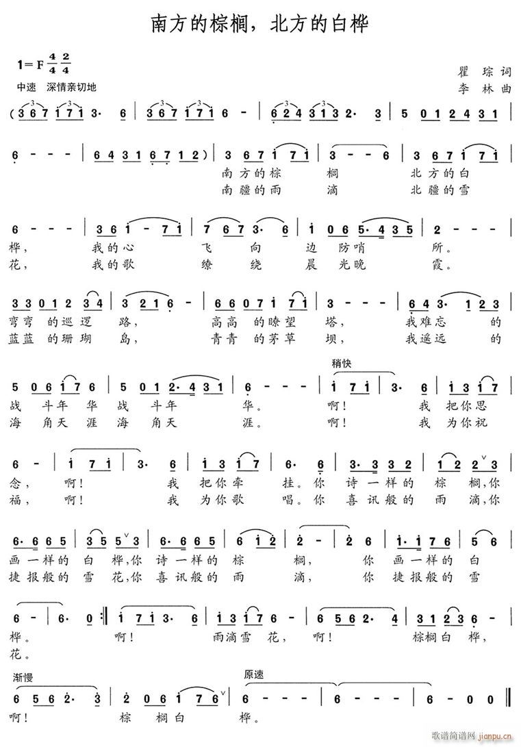 南方的棕榈树 北方的白桦(十字及以上)1