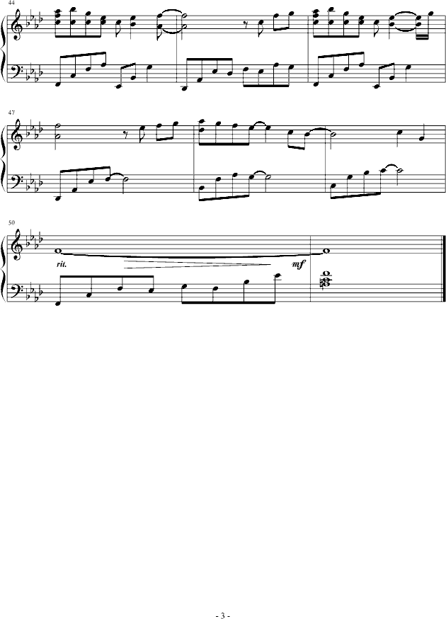 千年恋歌(太王四神记主题曲)(钢琴谱)3
