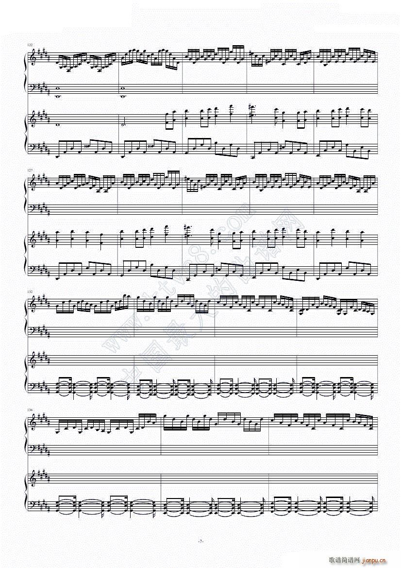 愉快の月光记忆(钢琴谱)7