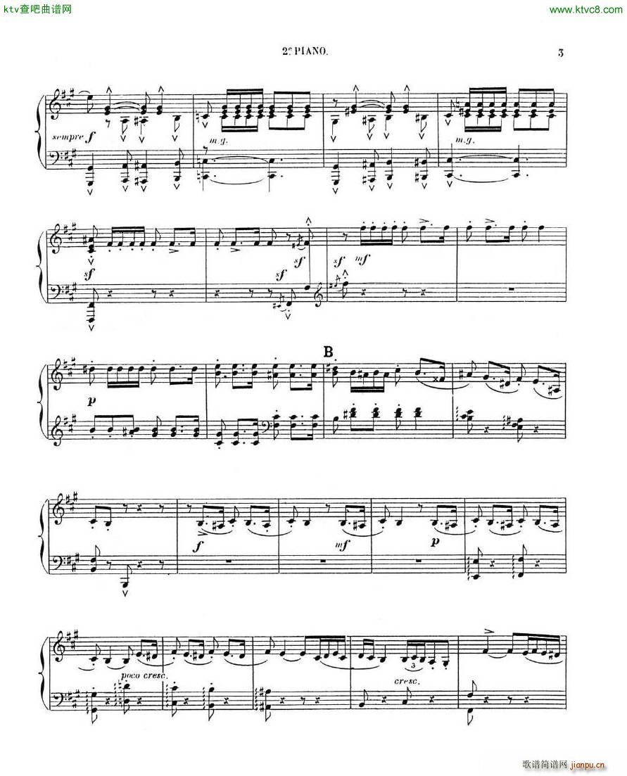 Chaminade Cecil La Sevillane for 2 pianos 4 hands(钢琴谱)12