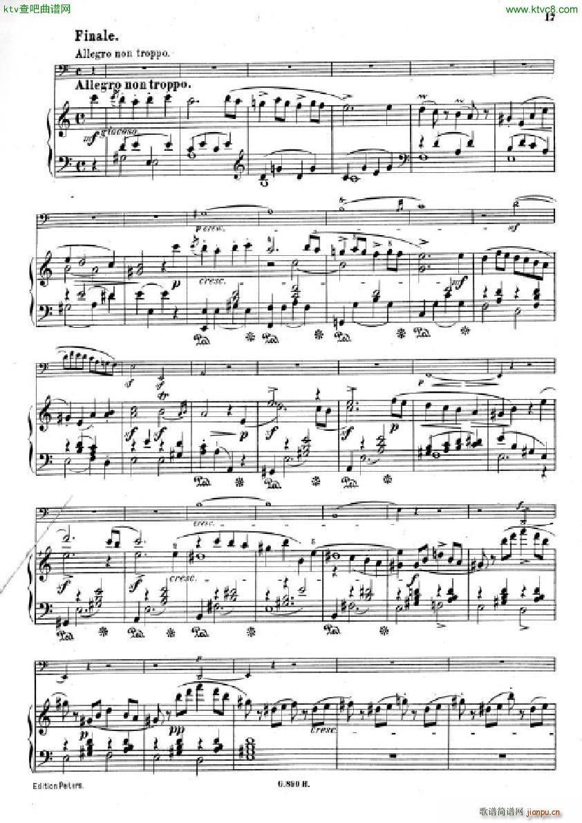 Hummel Sonata for cello and piano(钢琴谱)15