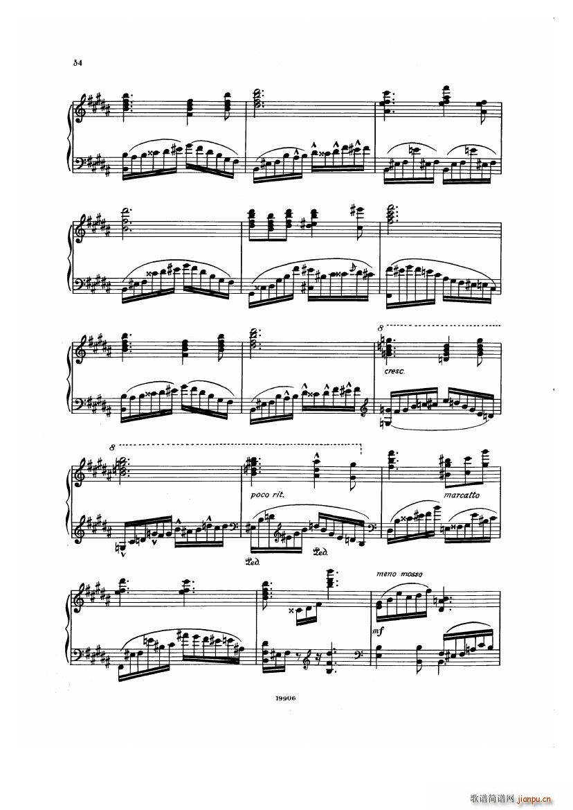 Albeniz op 65 Etudes no 1 7(钢琴谱)34