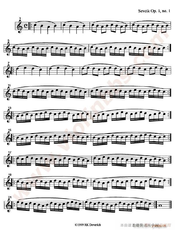 训练左手手指的颗粒性练习曲(钢琴谱)16