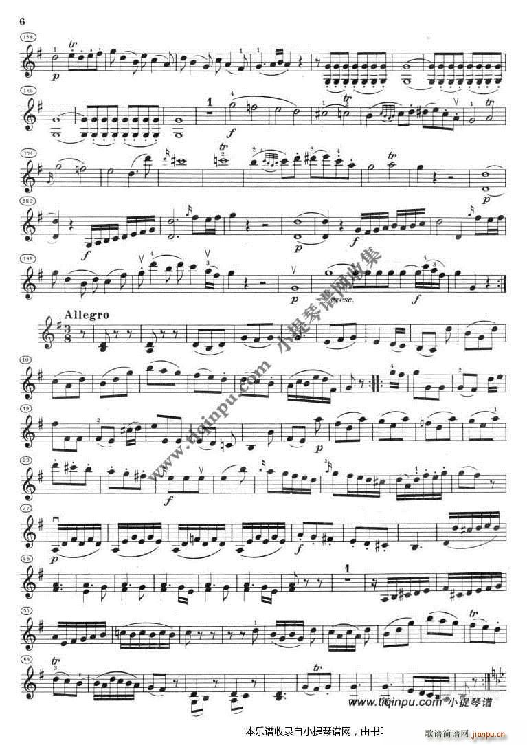 莫扎特小授琴奏鸣曲集KV301 献给选帝侯夫人(十字及以上)3