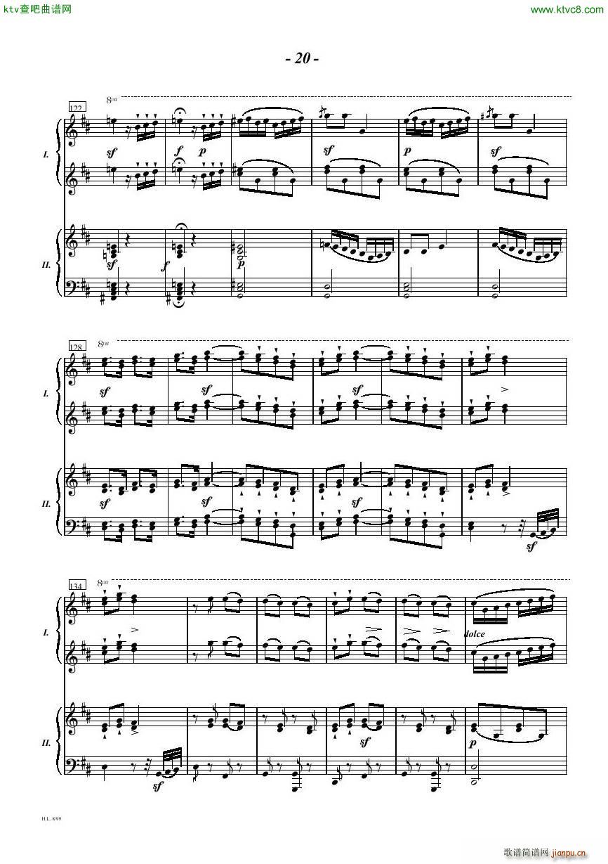 Diabelli Sonata Op33 For Two Pianos(钢琴谱)20