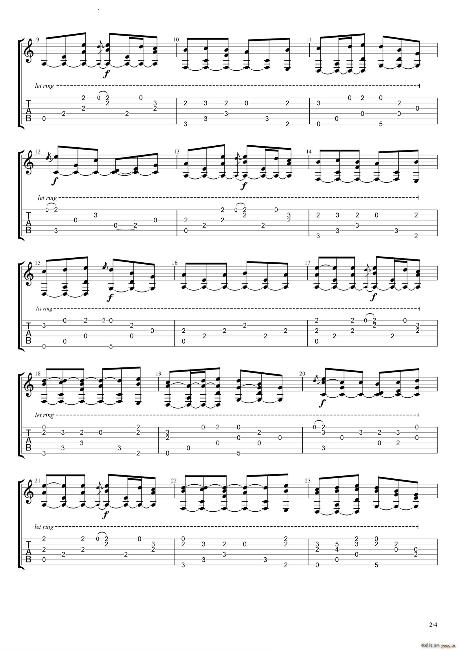 DNF月光酒馆(吉他谱)3