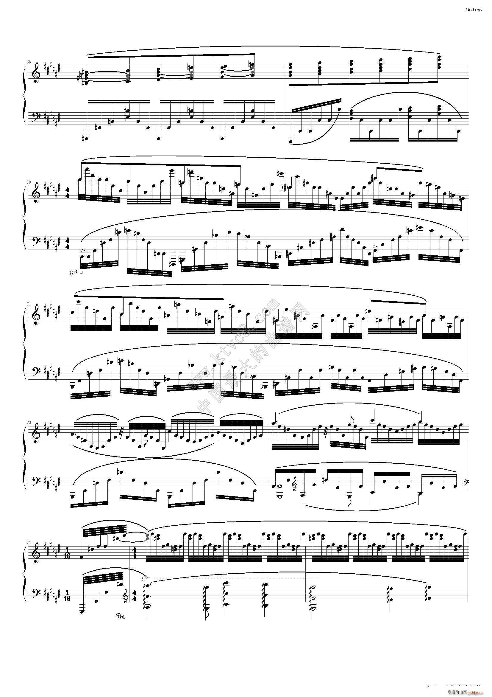 拉威尔 水妖(钢琴谱)9