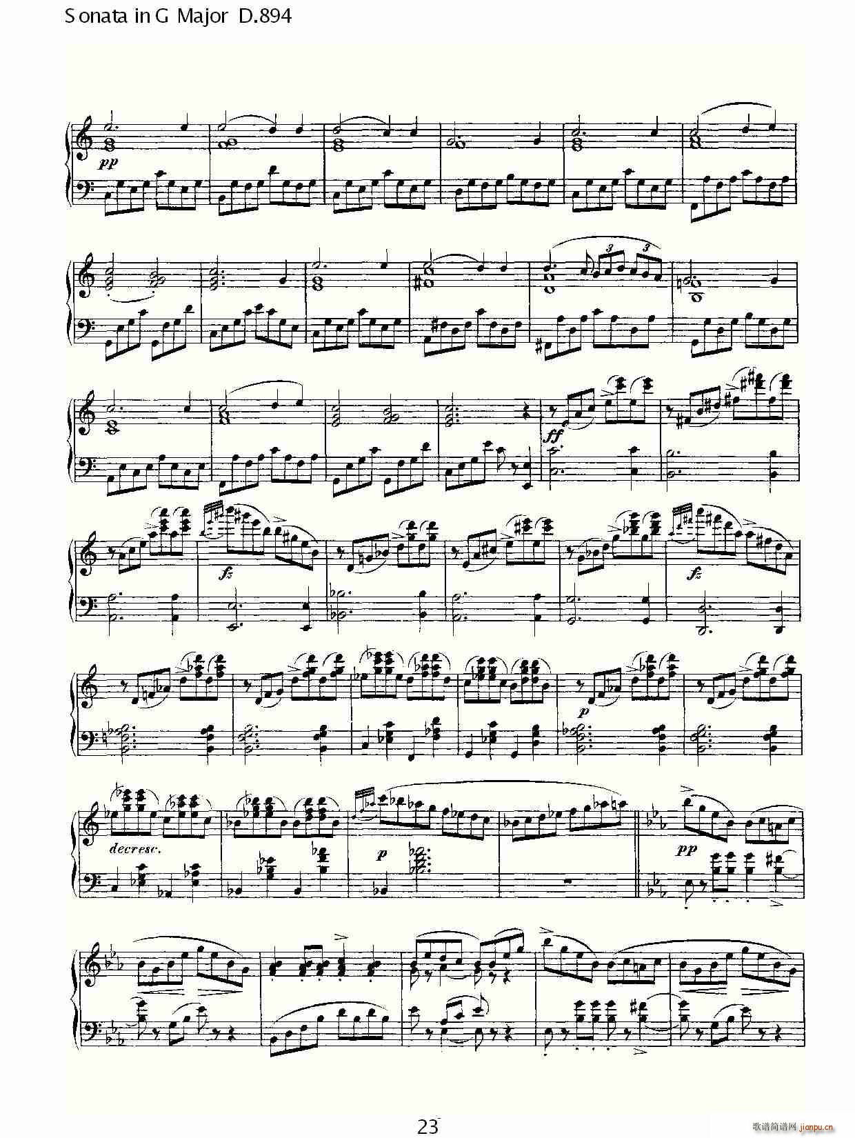 Sonata in G Major D.894(十字及以上)24
