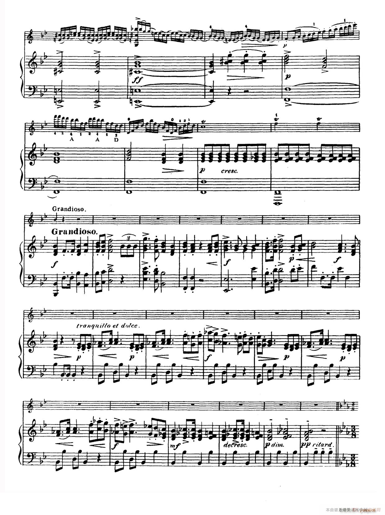 g小调学生协奏曲 塞茨作品第12号(小提琴谱)6