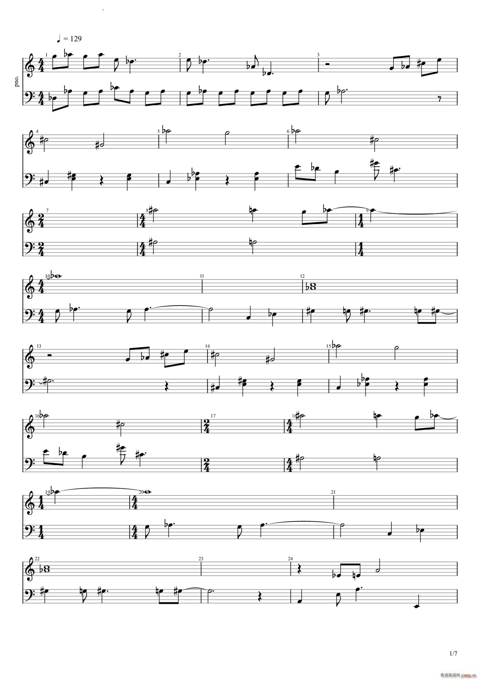 植物大战僵尸2摩登时代(吉他谱)1