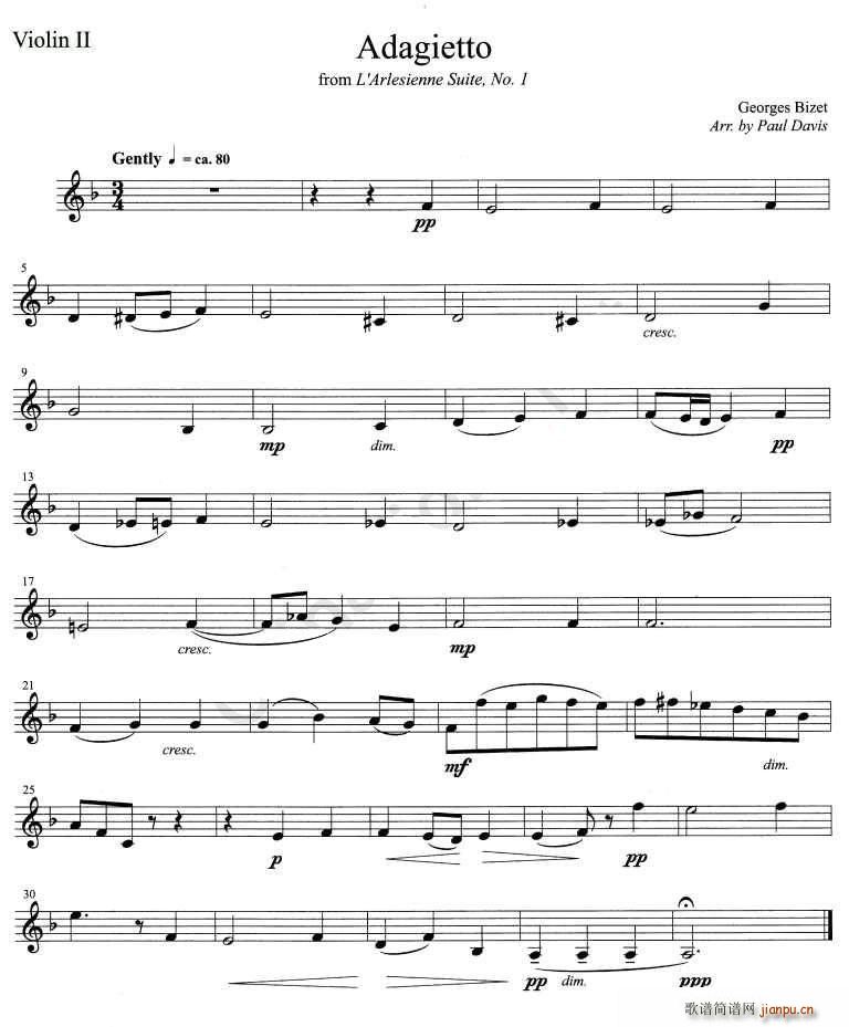 Adagietto(大提琴谱)1