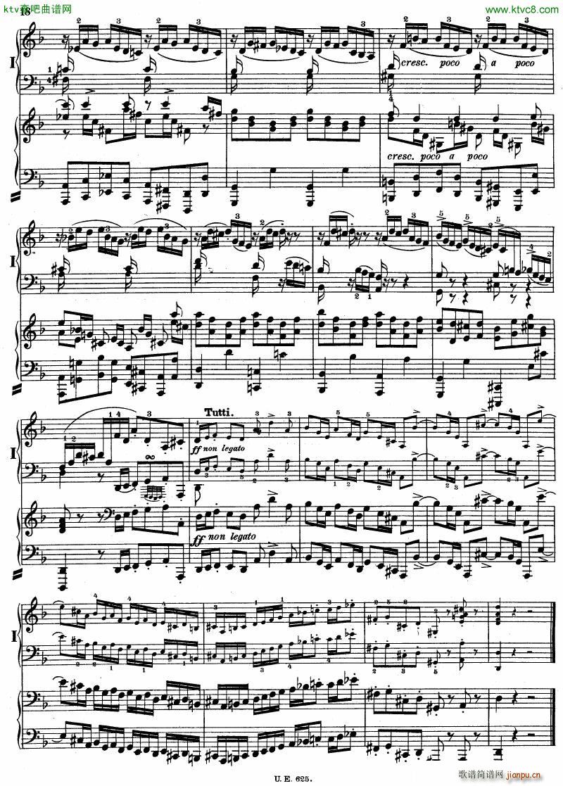 Bach JS BWV 1052 Keyboard Concerto in d ed R ntgen(钢琴谱)19