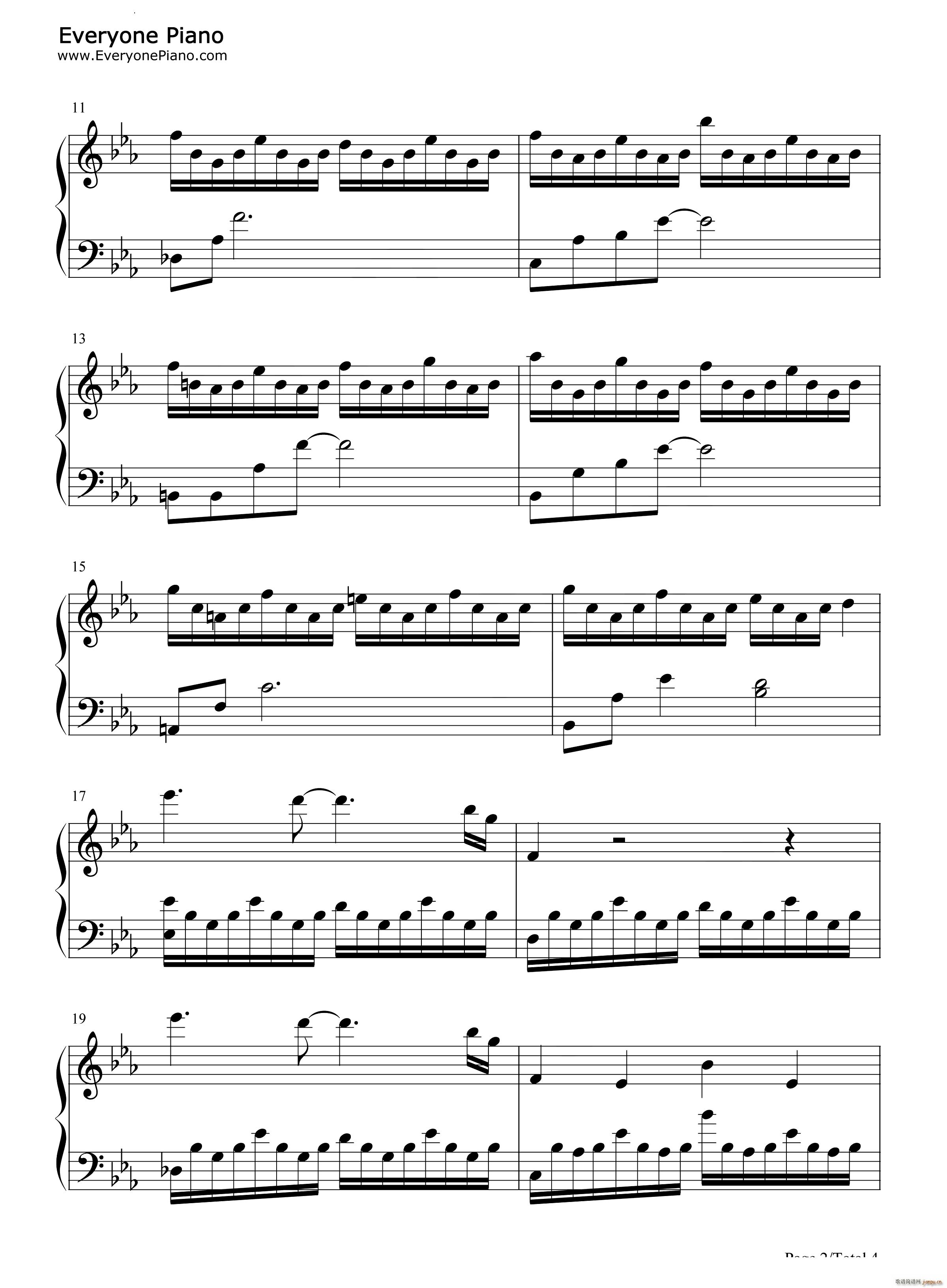 忙しい生活 人山人海(钢琴谱)3