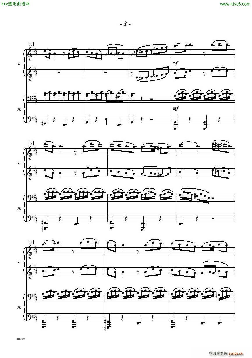 Diabelli Sonata Op33 For Two Pianos(钢琴谱)3