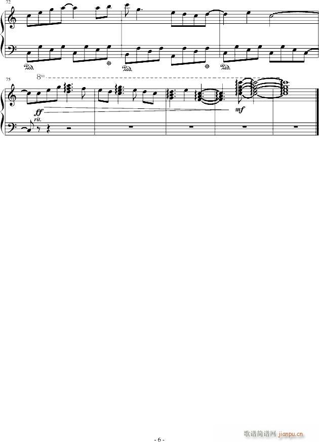 Learing(钢琴谱)6