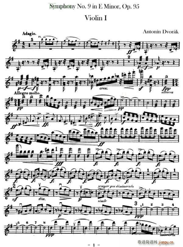 Symphony No.9 in E Minor, Op.95(十字及以上)1