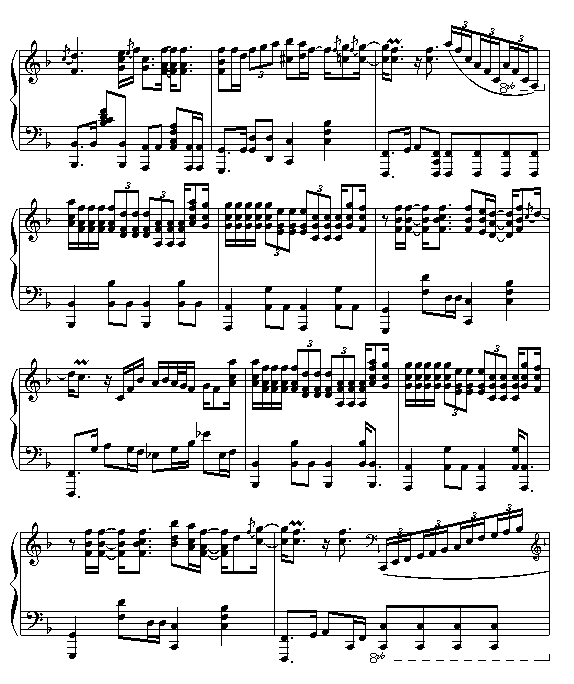 爱如潮水(钢琴谱)3