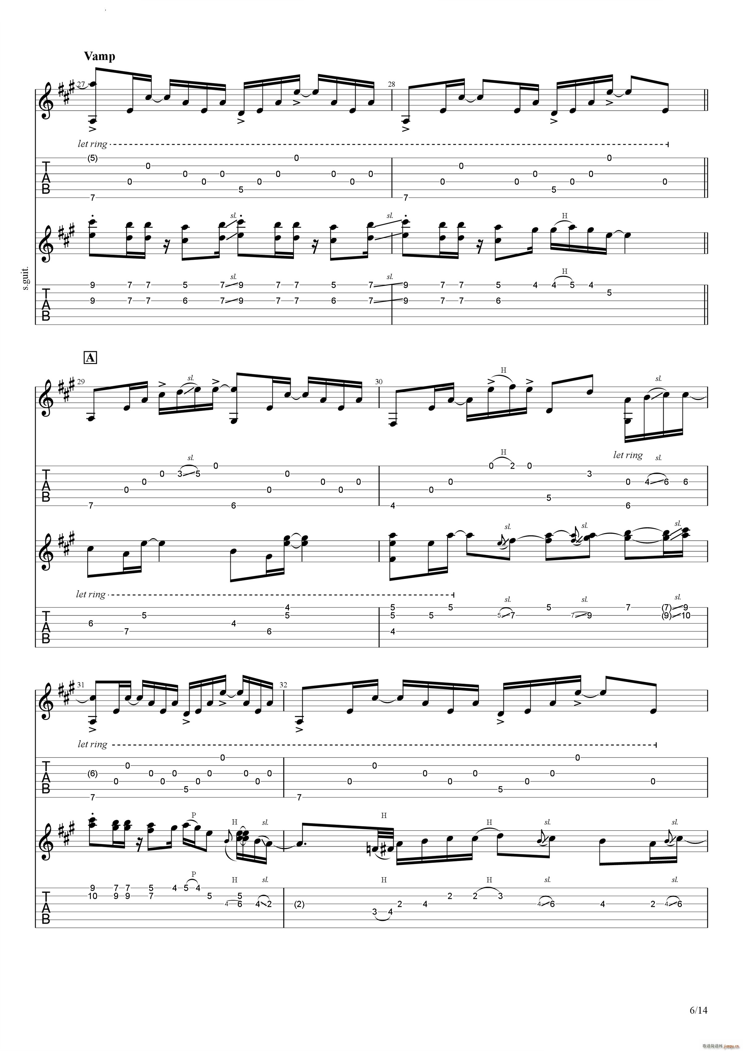 Bus Stop in the Rain(吉他谱)7