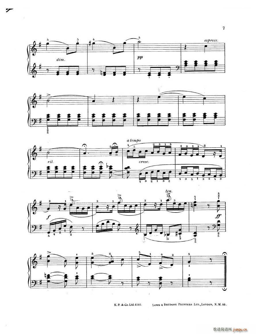 Elgar Sonatina Sonatina(十字及以上)7