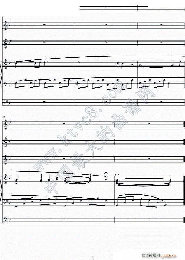 记忆 memory(钢琴谱)11