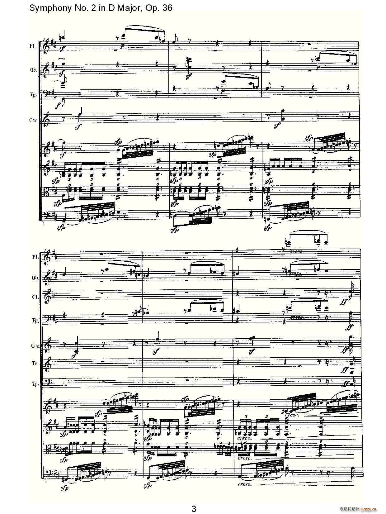 Symphony No. 2 in D Major, Op. 36(十字及以上)3