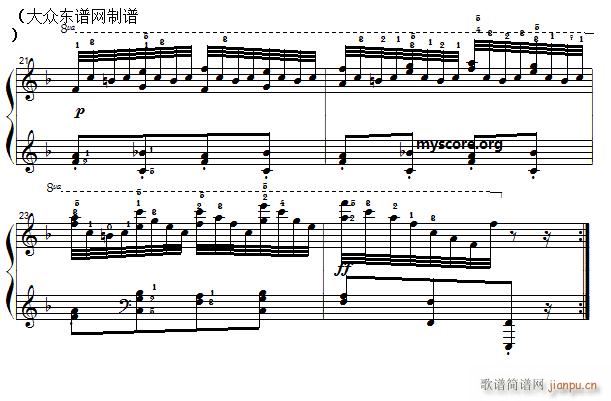 车尔尼 钢琴快速练习曲 Czerny 299 第14首 及练习提示(钢琴谱)3
