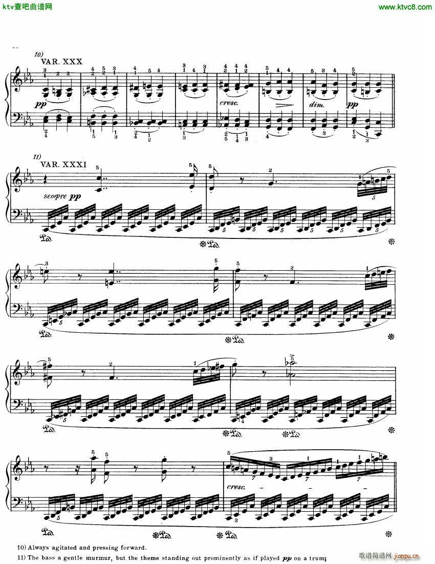 Beethoven WoO 80 32 Variations in C Minor(钢琴谱)16