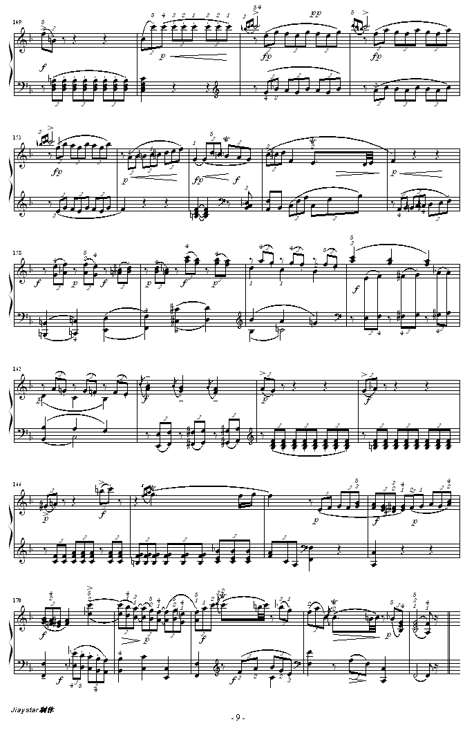 C大调钢琴奏鸣曲 K279(钢琴谱)9