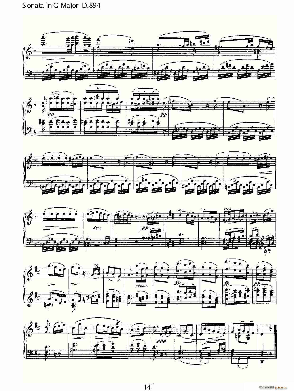 Sonata in G Major D.894(十字及以上)14