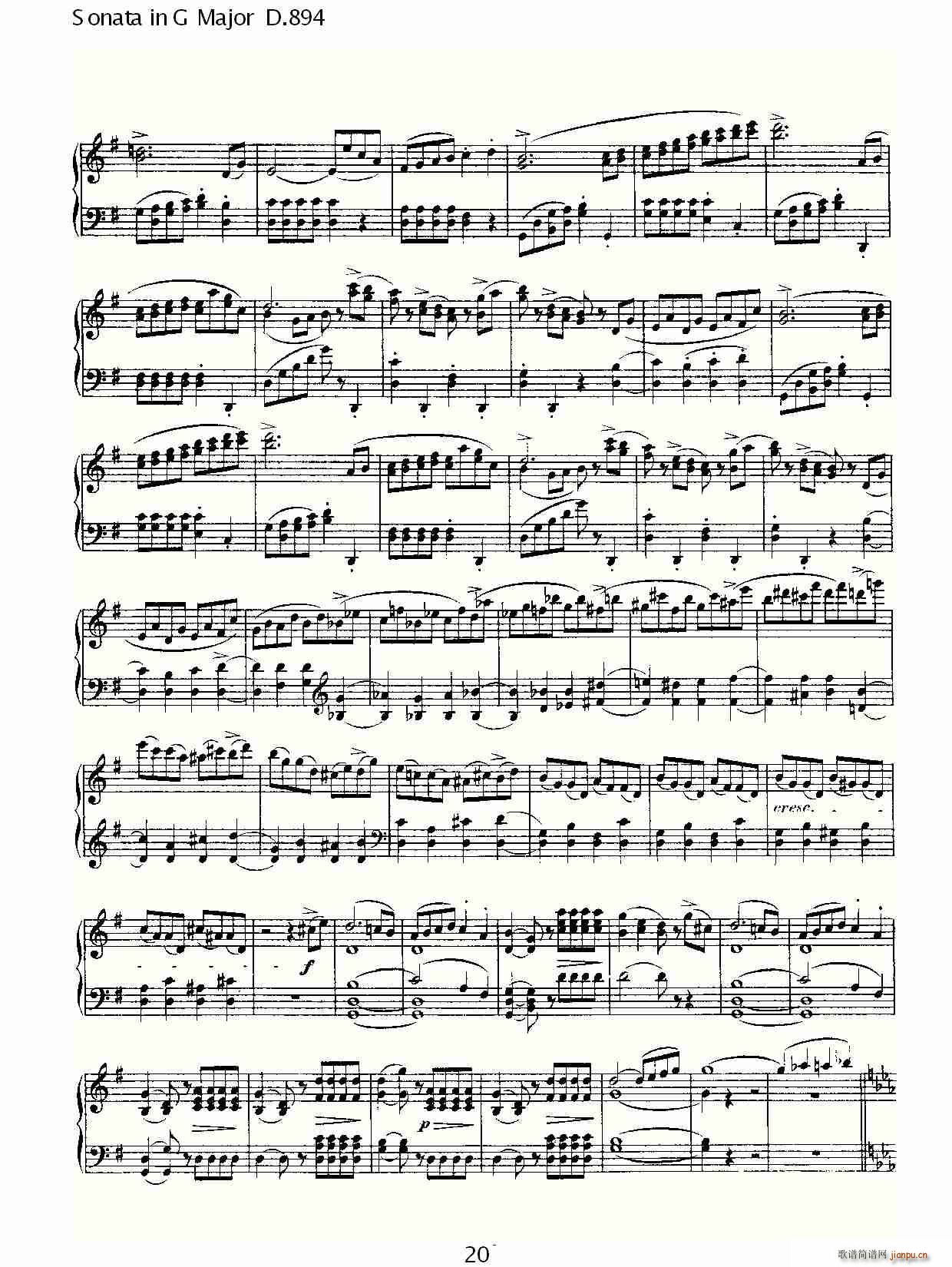 Sonata in G Major D.894(十字及以上)20