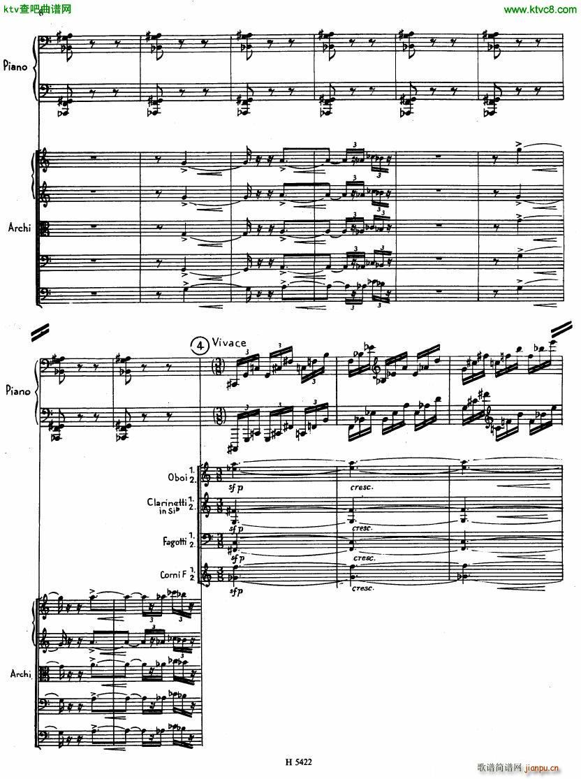 Fiser concerto da camera for piano full score(钢琴谱)6