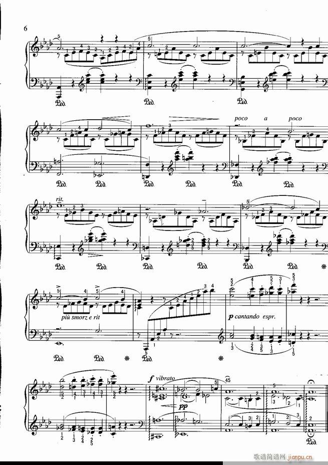 钢琴 不可不弹的世界钢琴名曲100首 五(钢琴谱)7