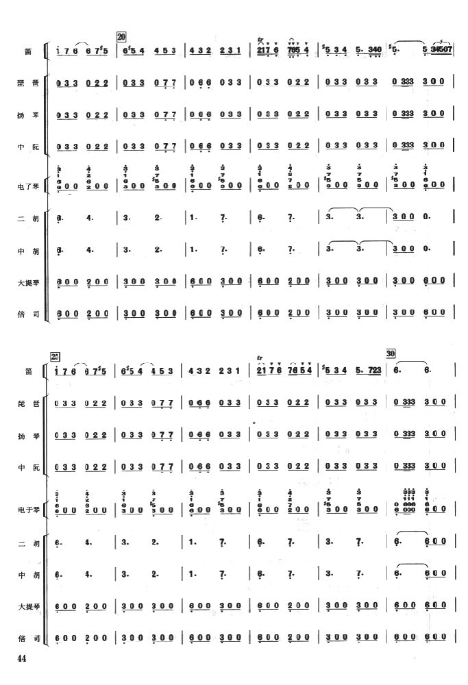 美丽的边疆4(总谱)1